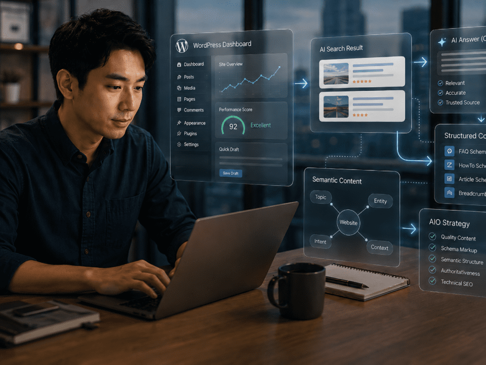 วิธีทำเว็บไซต์ WordPress ให้ติด AI Search ด้วย AIO Strategy ในปี 2026