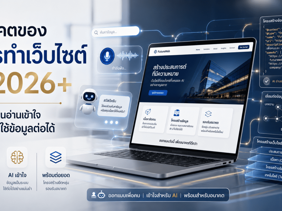 เทรนด์การทำเว็บไซต์ปี 2026