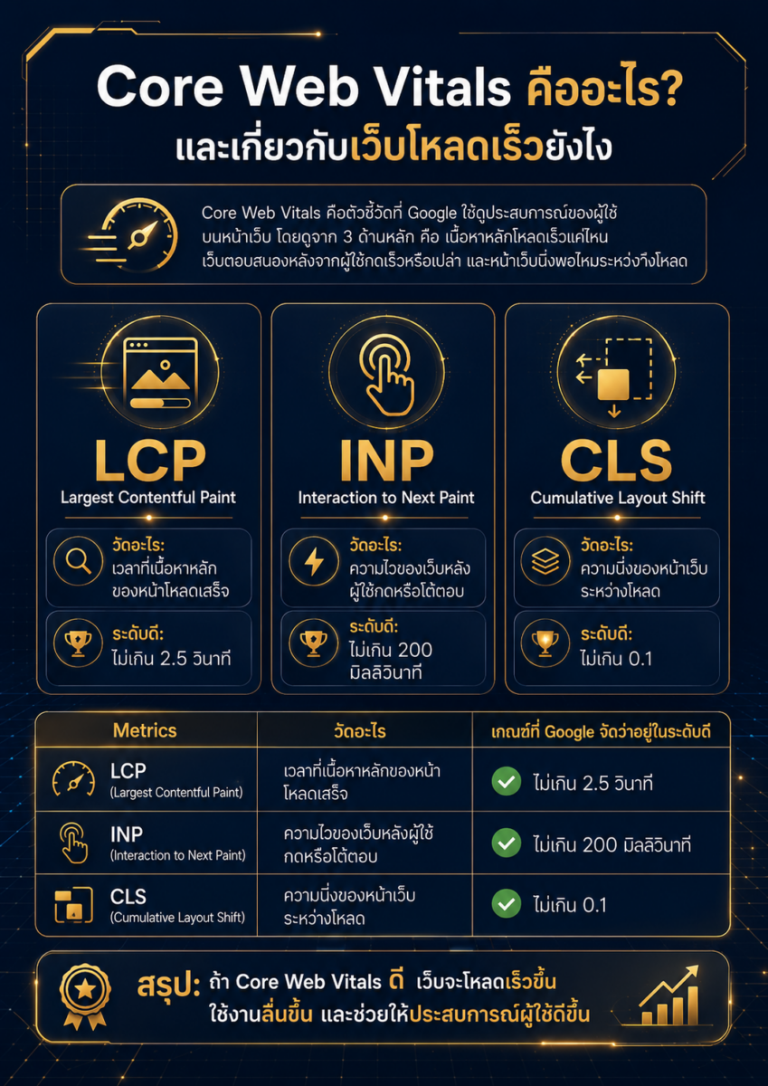 ทำเว็บต้องคิดเรื่อง AI และ ความเร็วเว็บไซต์